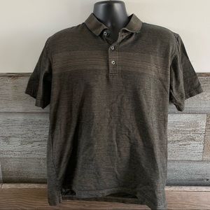 Arnold Palmer double mercerized cotton black/brown polo mens size medium